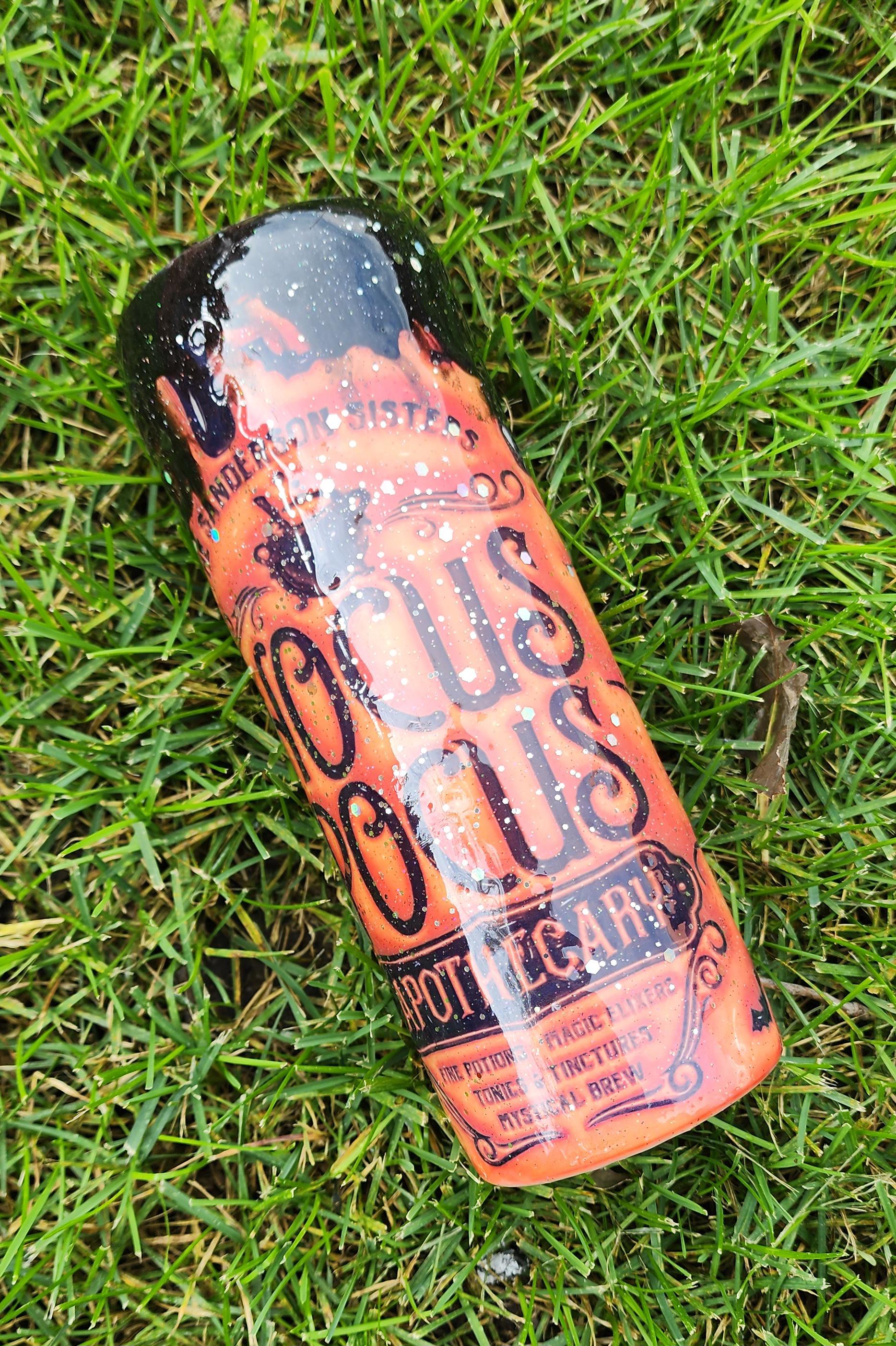 Hocus Pocus Tumbler: Sanderson Sisters Apothecary Glitter Epoxy Cup - Thumbnail 2