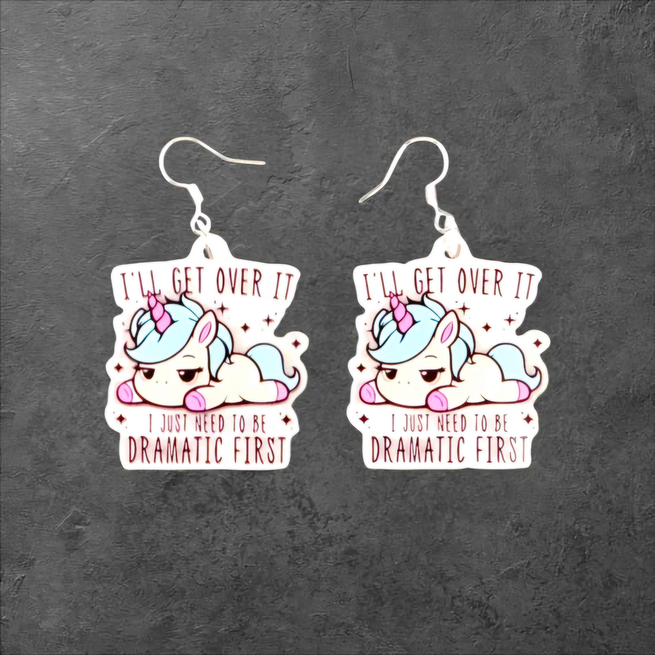 Dramatic Unicorn Earrings – “I’ll Get Over It… I Just Need to Be Dramatic First” - Thumbnail 5