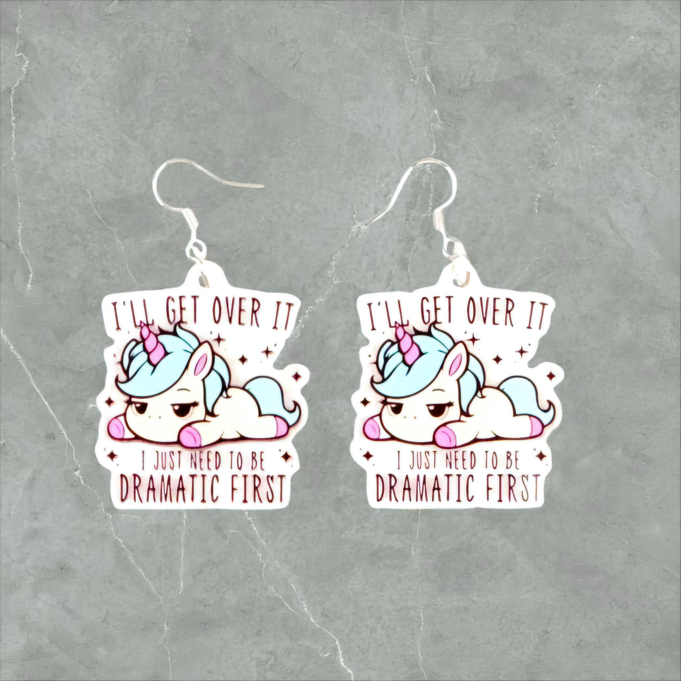 Dramatic Unicorn Earrings – “I’ll Get Over It… I Just Need to Be Dramatic First” - Thumbnail 7