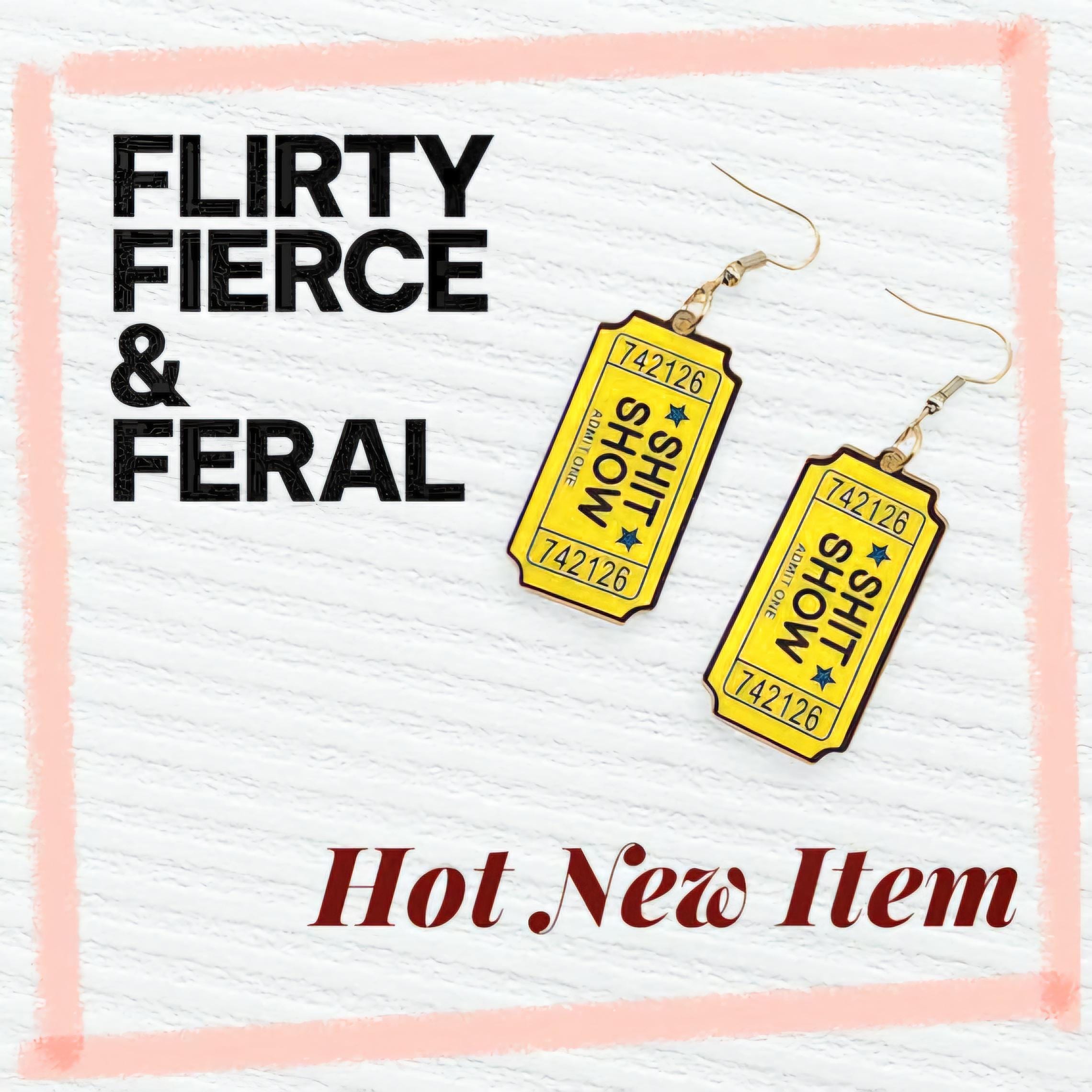 VIP Access to the Sh*t Show – Dangle Earrings for Certified Chaos Queens