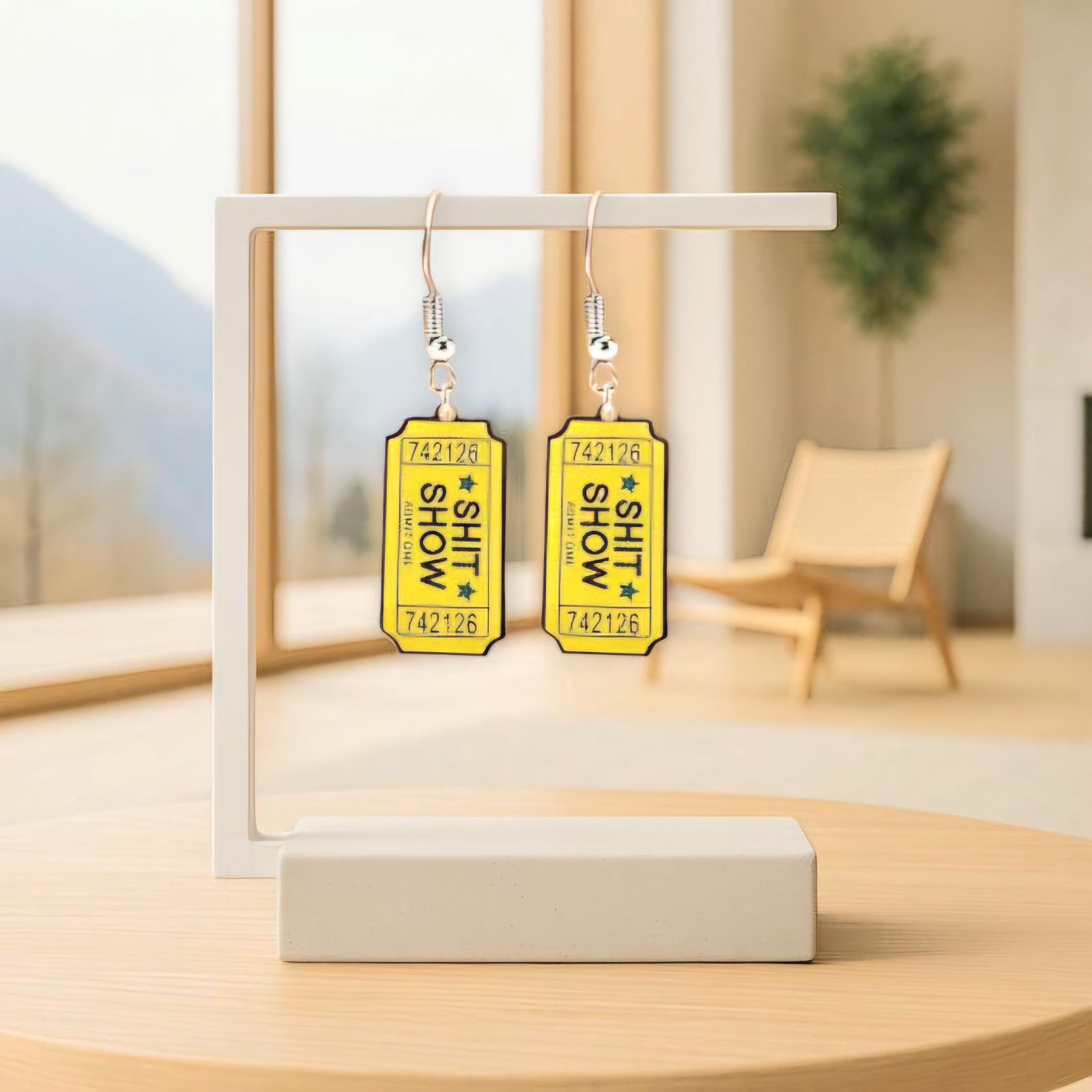 VIP Access to the Sh*t Show – Dangle Earrings for Certified Chaos Queens - Thumbnail 2