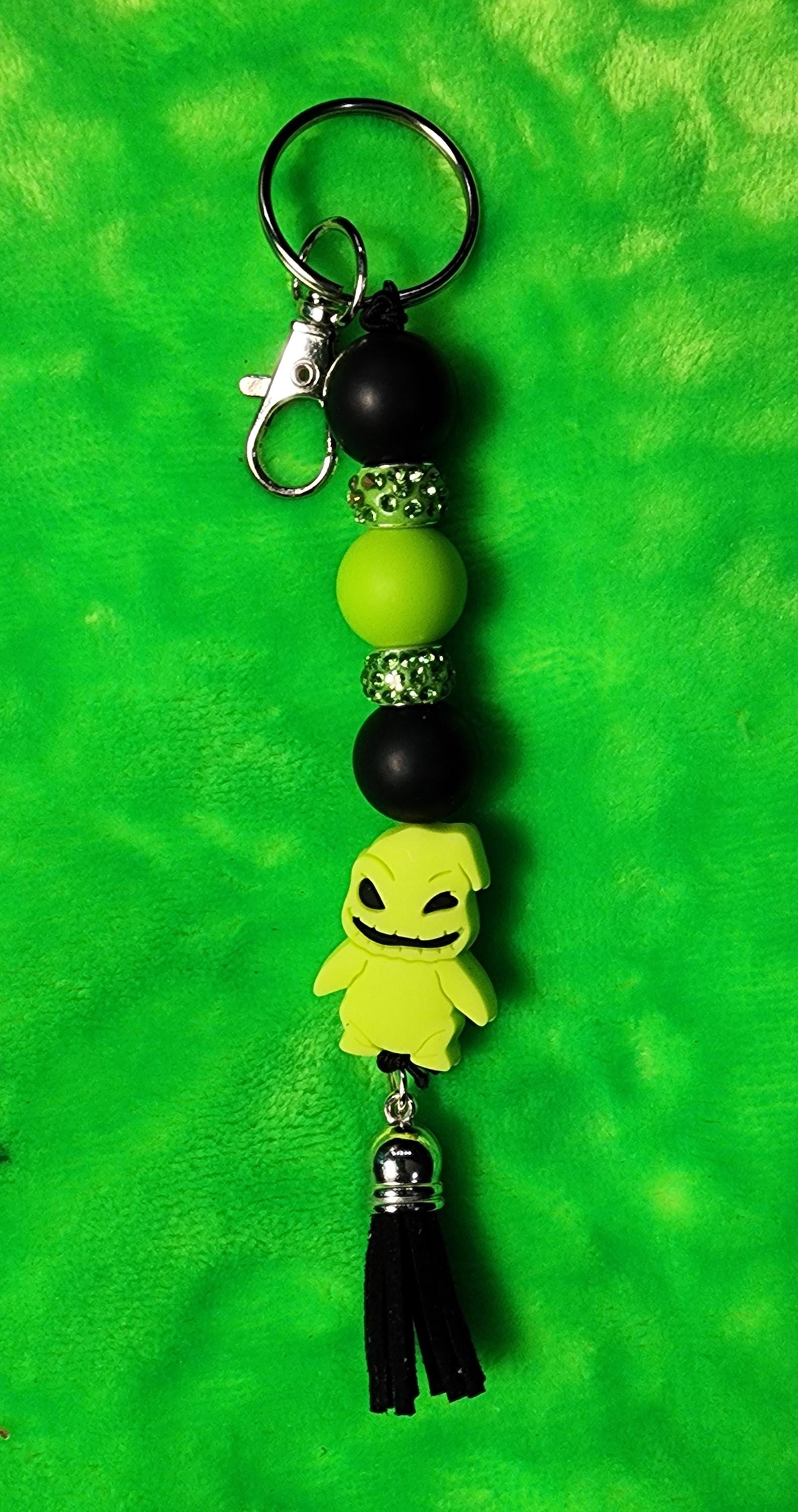 Oogie Boogie Beaded Keychain: Nightmare Before Christmas Bag Charm - Thumbnail 4