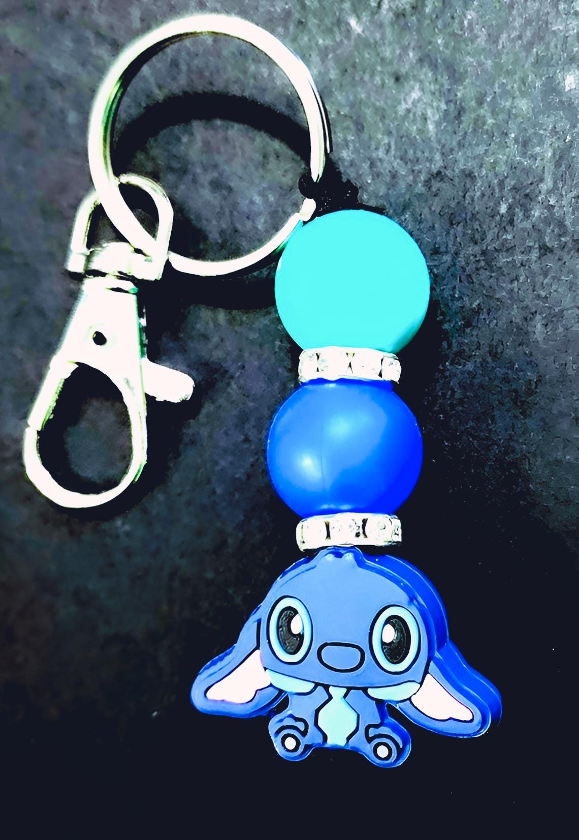 Handmade Dory Keychain: Beaded Character Keyring - Thumbnail 3