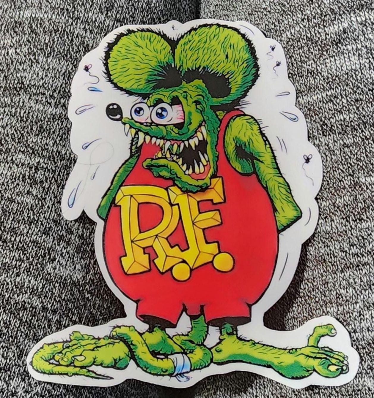 Rat Fink Vinyl Sticker: Retro Hot Rod Kustom Kulture Decal