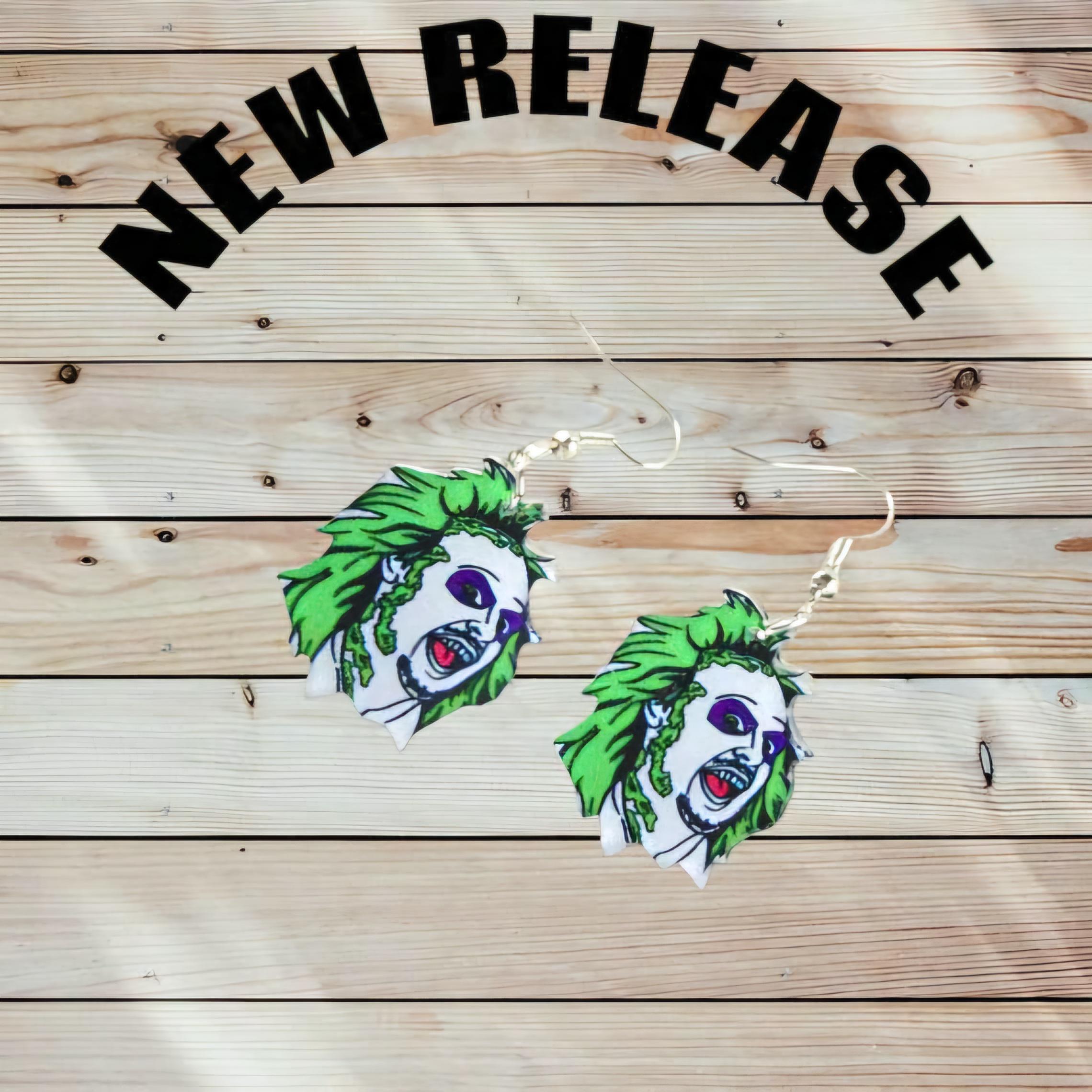 Ghost with the Most Earrings – Beetlejuice Face Dangles for the Strange & Unusual - Thumbnail 5