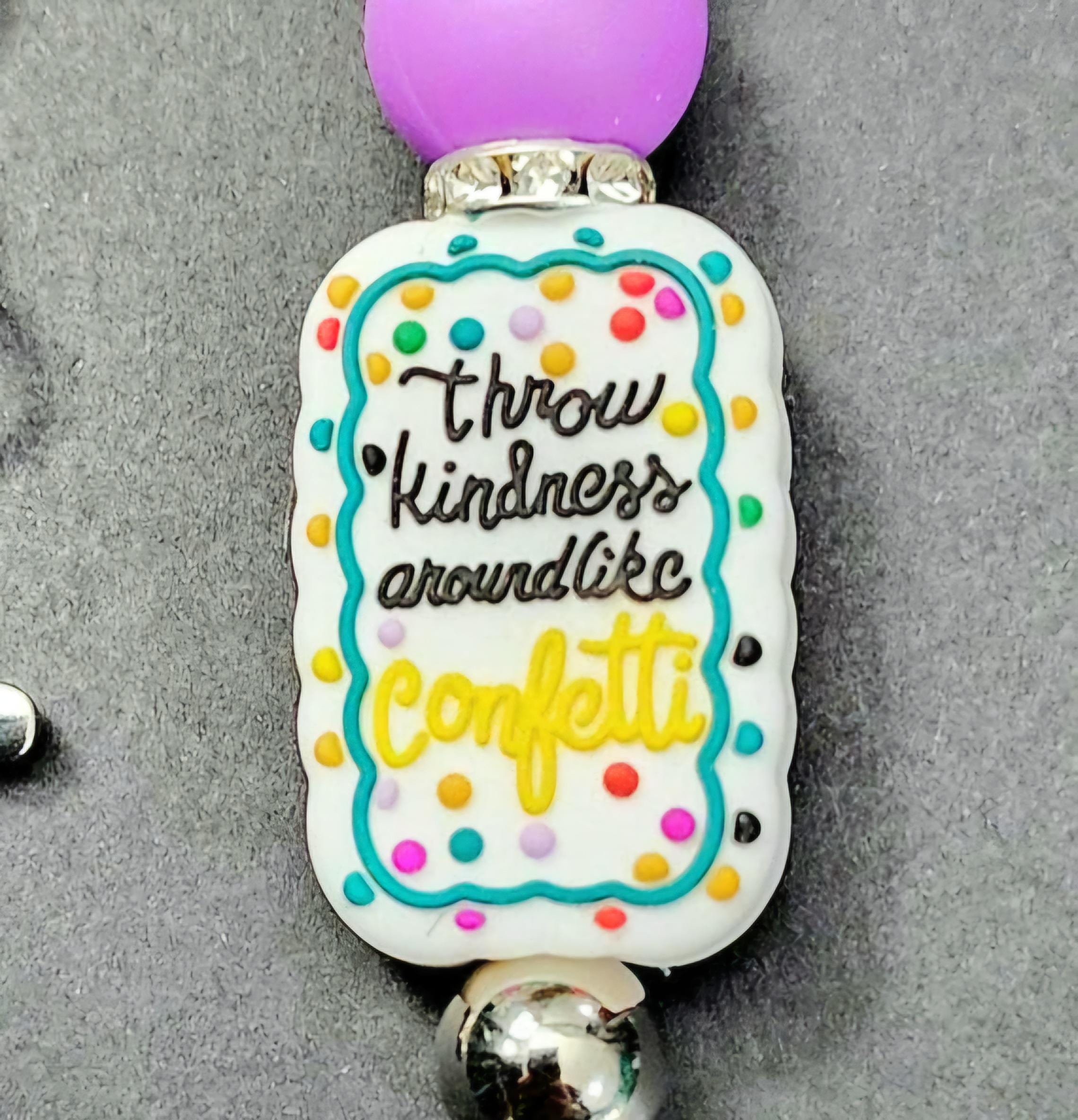 Handmade Kindness Confetti Keychain - Thumbnail 5