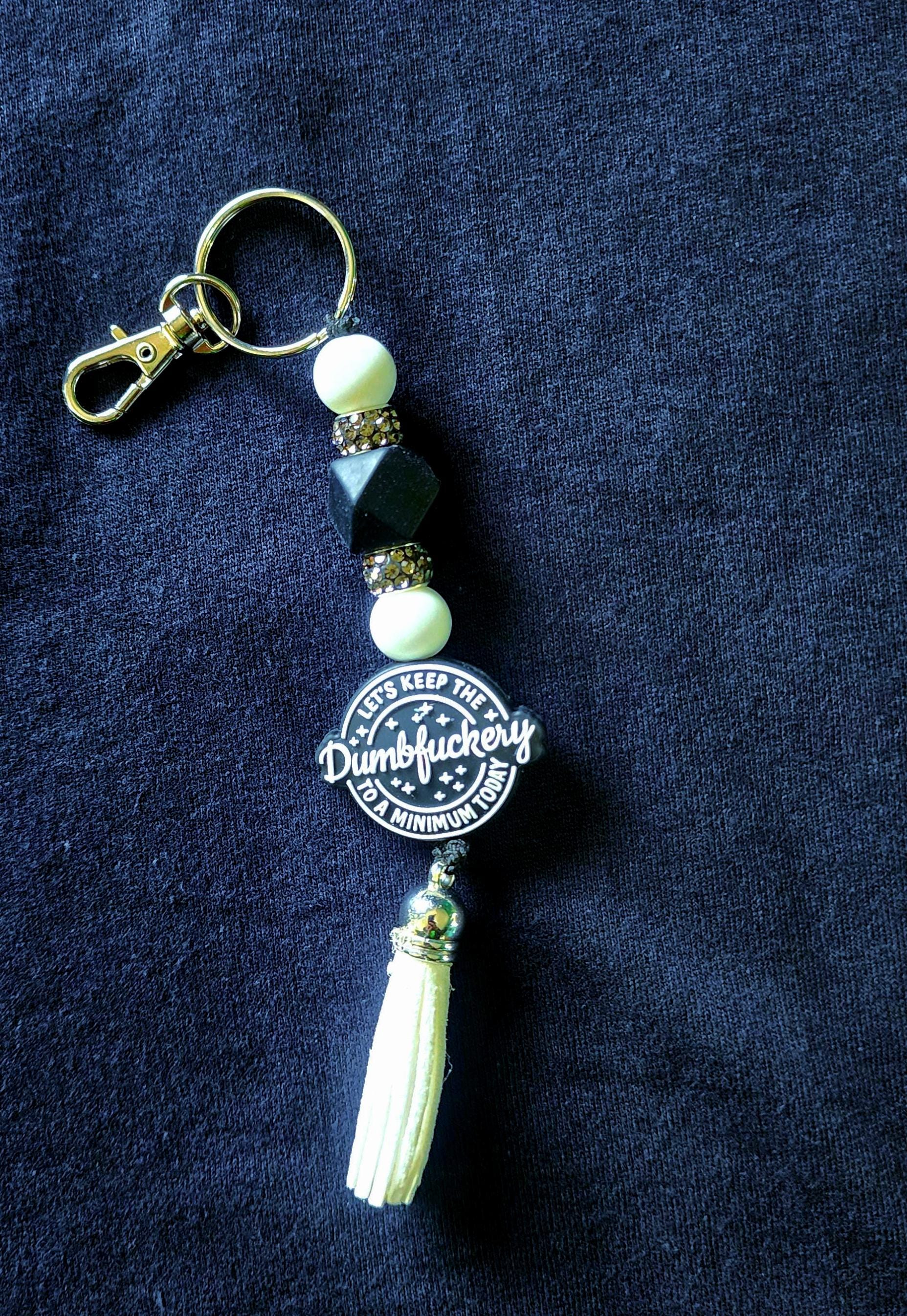 Sarcastic Beaded Keychain - Thumbnail 4