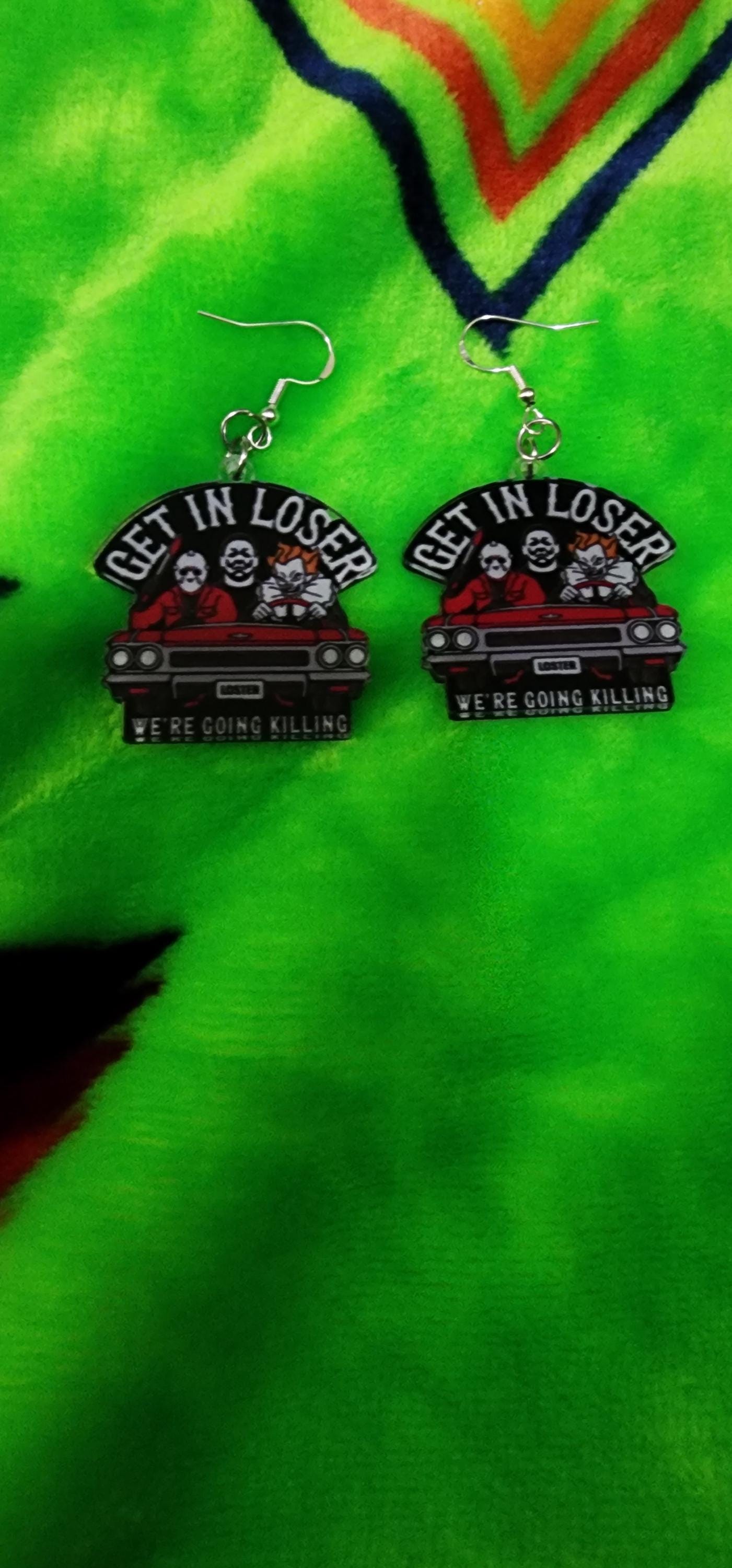 Horror Movie Earrings: Spooky Sassy Halloween Statement Jewelry - Thumbnail 5