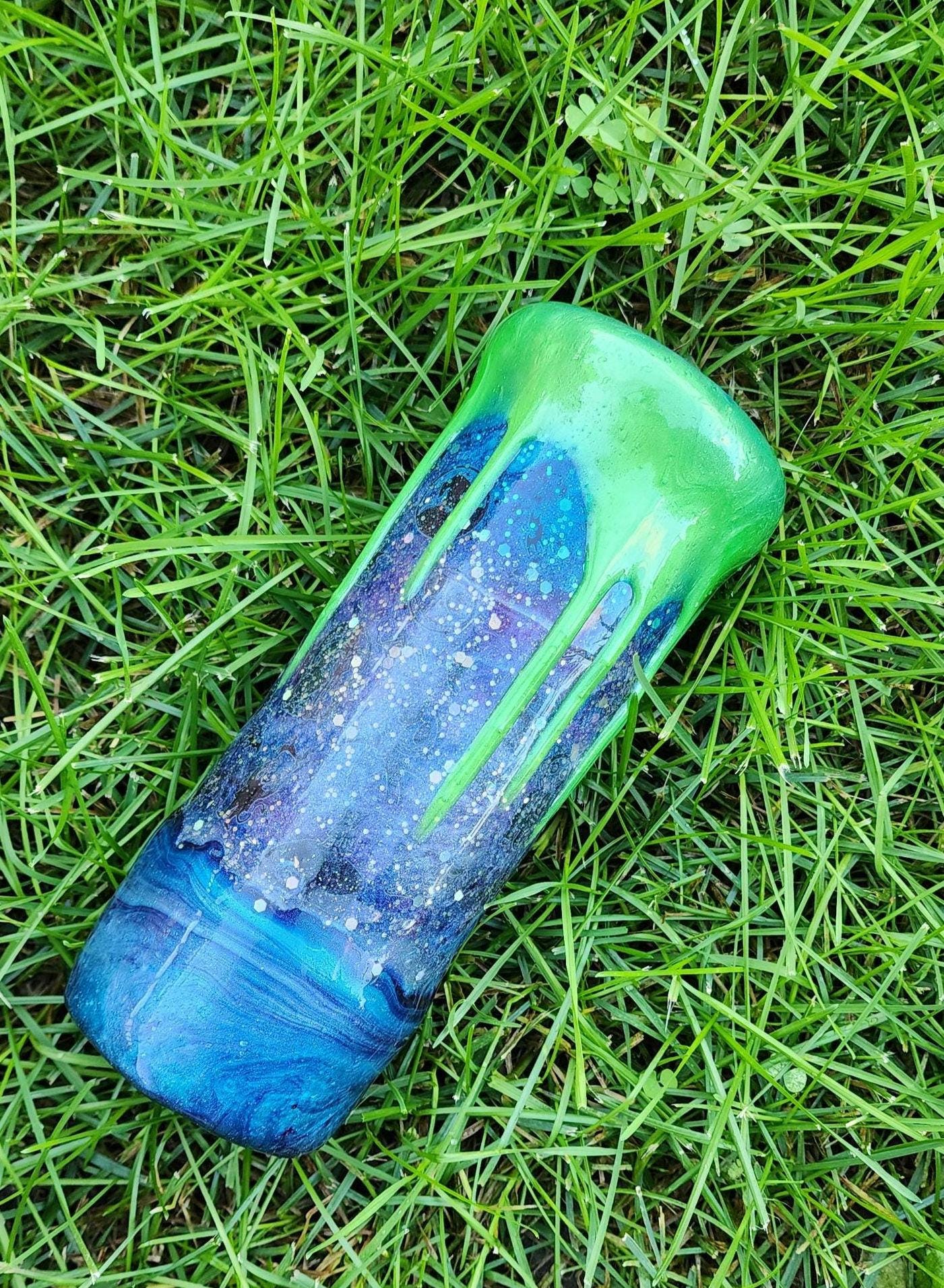 Lock, Shock & Barrel Tumbler: Nightmare Before Christmas Epoxy Drip Cup - Thumbnail 4
