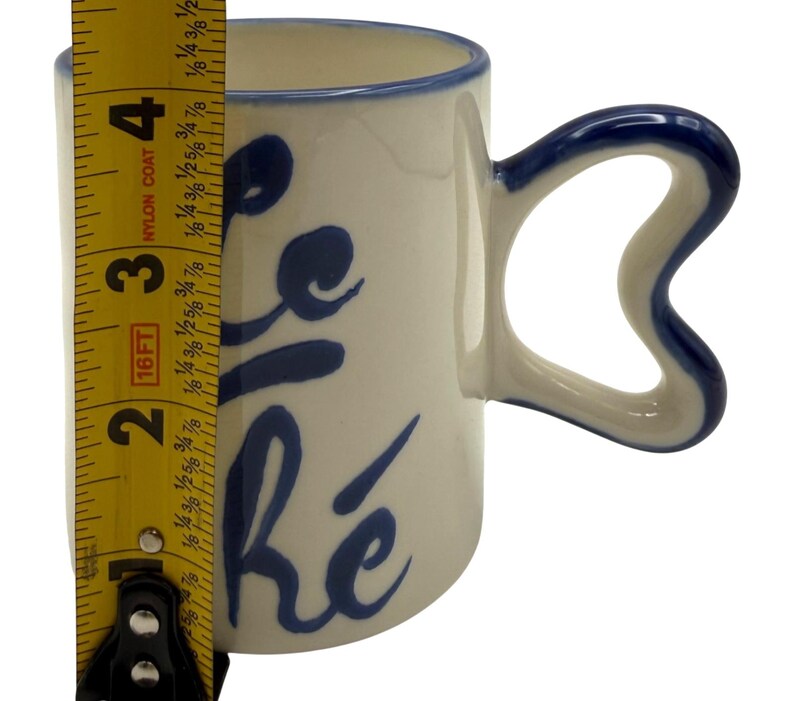 Anthropologie Harlie Brown Studio Mug | Belle Journée | Stoneware | Tea | Heart | 13 oz image 7