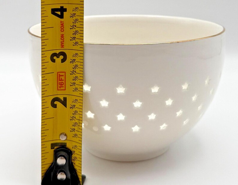 Tazón de cereal Estrella de Anthropologie / Estrellas glaseadas / Celestial / 18 oz / Pasta imagen 9