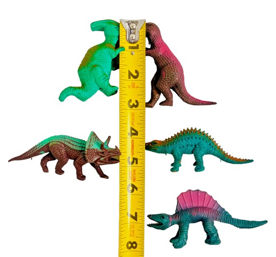 DIKACA Lot De 10 Marionnettes à Doigts Dinosaures - Jouets Rigolos Pour Fête, Spectacle, Récompenses, Goodie Bags - Plastique Durable