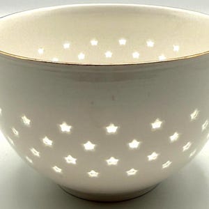 Tazón de cereal Estrella de Anthropologie / Estrellas glaseadas / Celestial / 18 oz / Pasta imagen 3