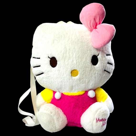 Hello Kitty Plush Backpack with Adjustable Should… - image 1
