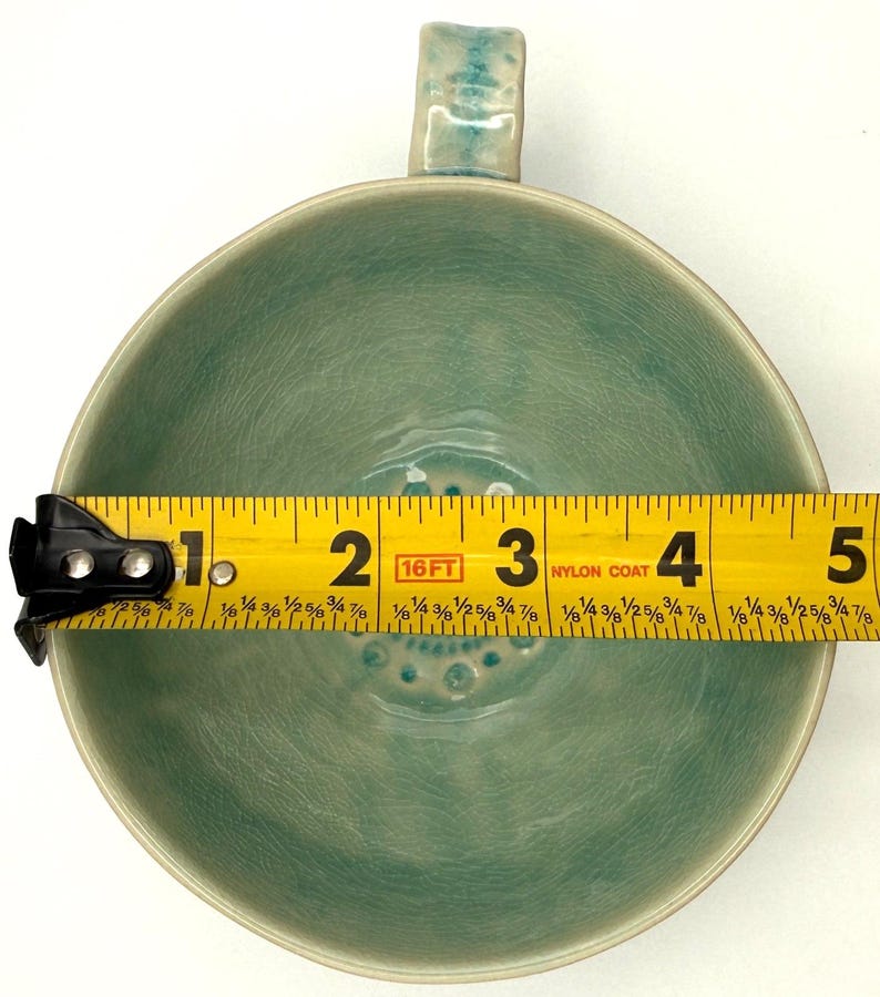 Anthropologie Old Havana Mint Mug | 10 fl oz | Coffee | Tea | Crackle Glaze | Portugal | HTF image 9