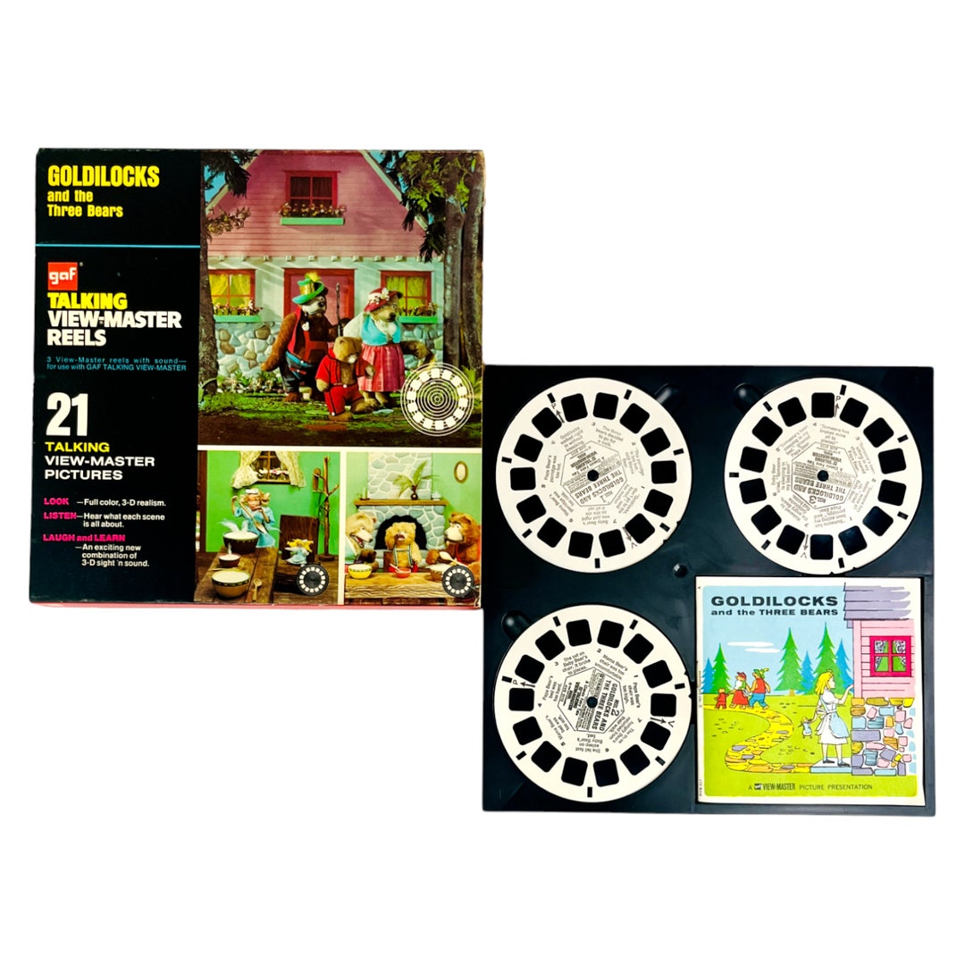 Vintage 1963 Goldilocks and the Three Bears Talking GAF View-master ...
