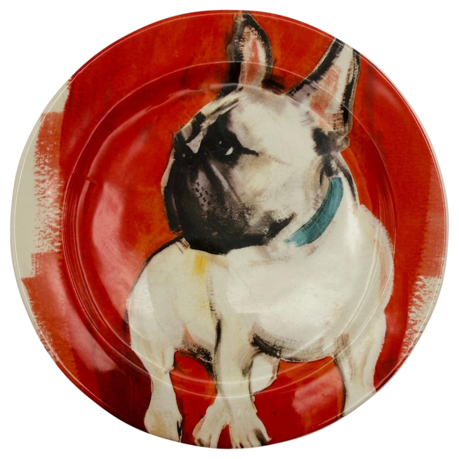 Sally Muir X Anthropologie French Bulldog Dog a Day Dessert Plate