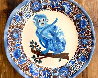 アンソロポロジー×ナタリー・レテ ブルーモンキー ヘリテージ ディナープレート | 花柄 | 木の枝