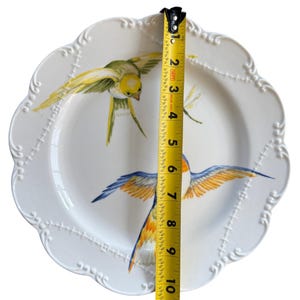 Anthropologie Dinner Plate | Madeleine Marx | Dragonfly | Song Bird | Tail | Glowing Hours | 10" image 2