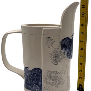 Brocca Pacifica Anthropologie x Linda Fahey / Stormy Seas / Mishima / Floral / Waves / 12" H immagine 8