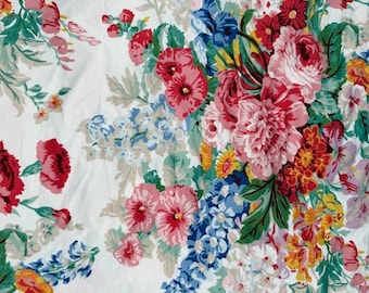 Lenzuolo con angoli elasticizzati Ralph Lauren Southampton Beach House King / Vintage / Floreale Cottage Garden / Ricambio