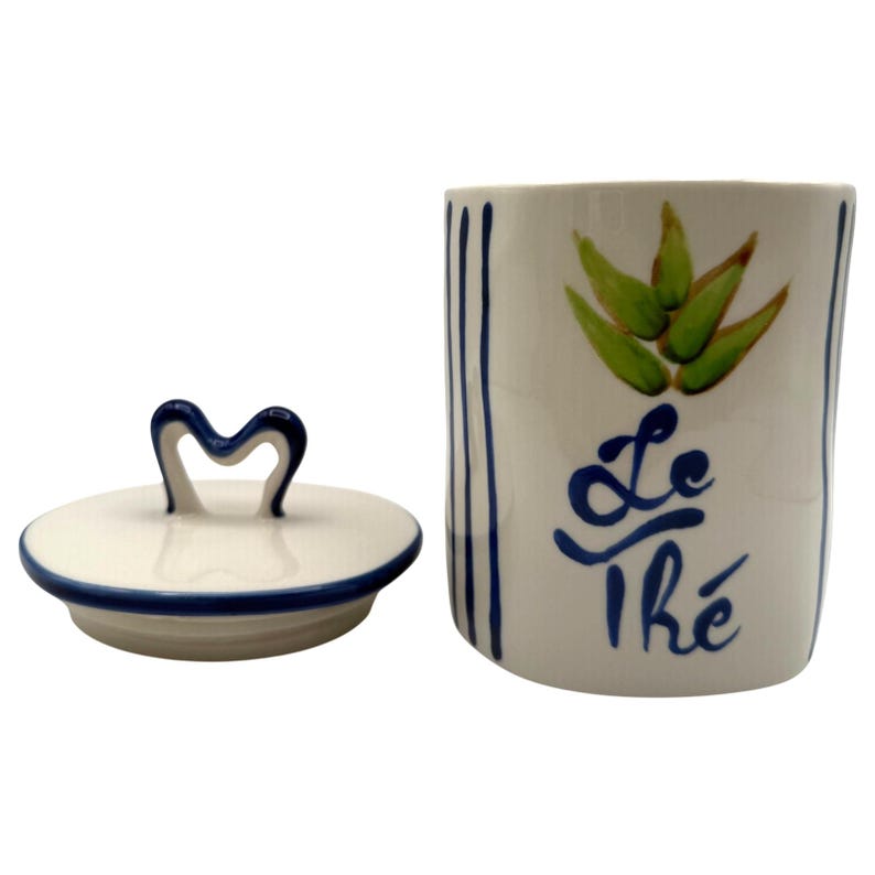 Anthropologie Harlie Brown Studio Belle Journée Stoneware Canister | Le Tea | READ image 7