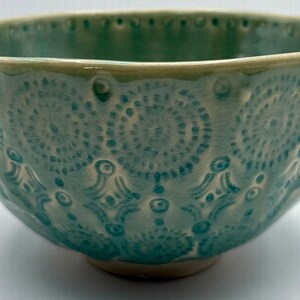 Anthropologie Old Havana Mint Cereal Bowl | Crackle Glaze | Portugal | Pasta | Soup | HTF image 2