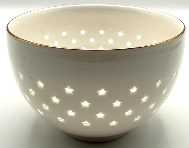 Tazón de cereal Estrella de Anthropologie / Estrellas glaseadas / Celestial / 18 oz / Pasta imagen 2