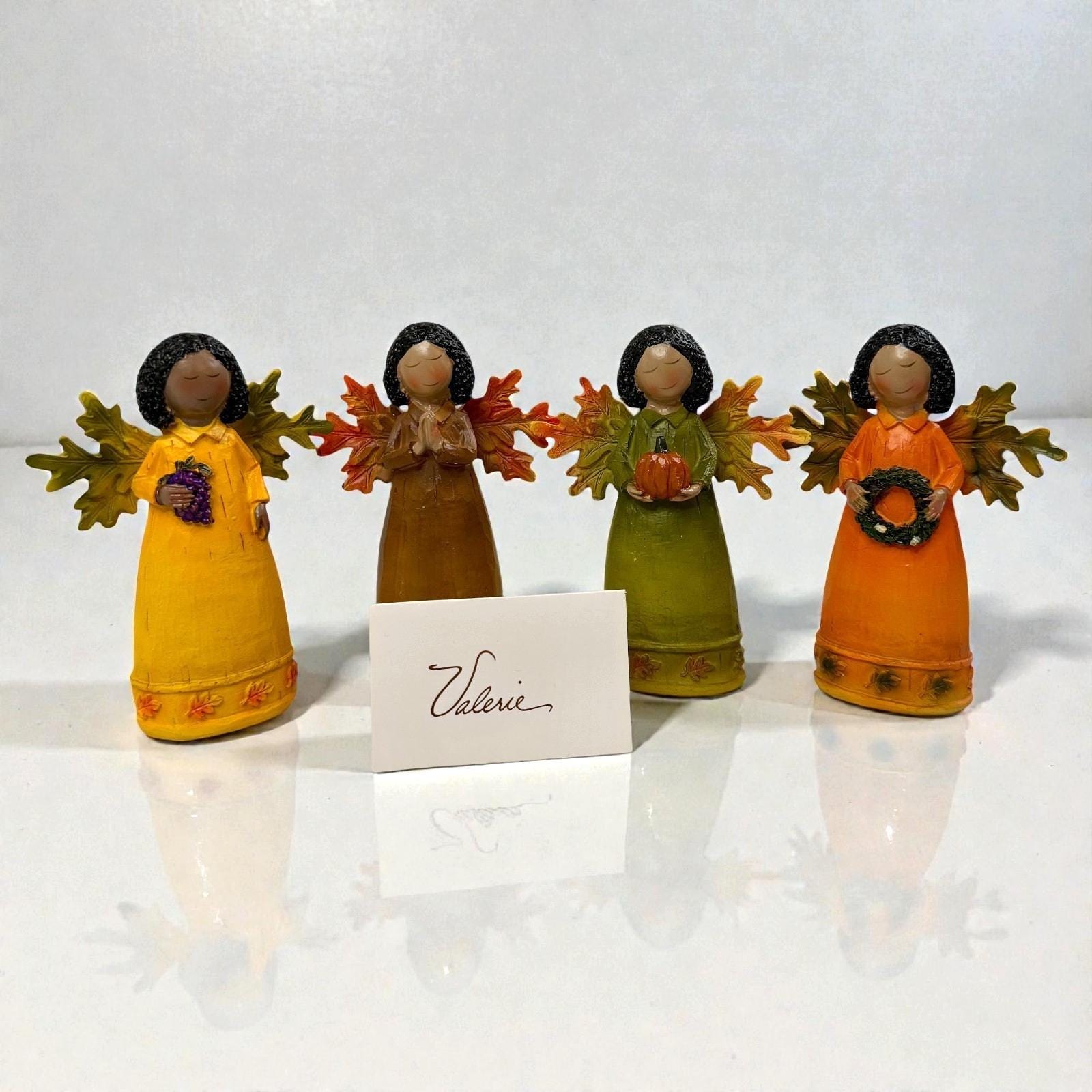 Complete Set of 4 Valerie Parr Hill Mini Harvest Black Angel