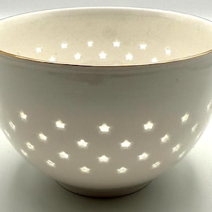 Tazón de cereal Estrella de Anthropologie / Estrellas glaseadas / Celestial / 18 oz / Pasta imagen 1