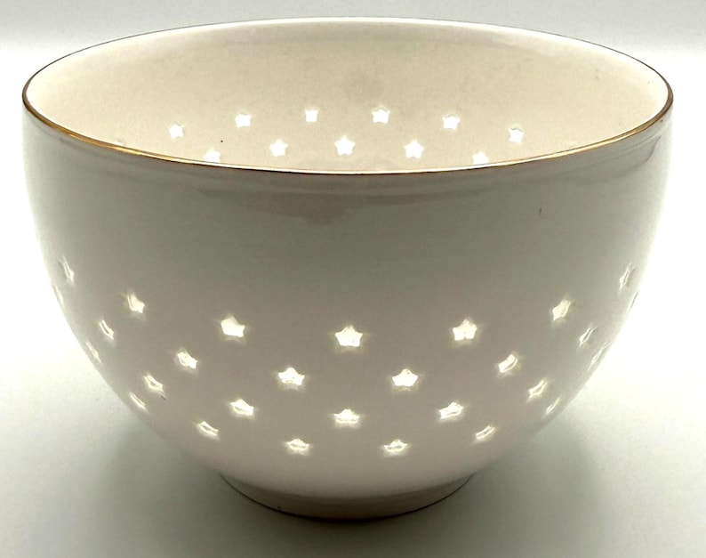 Tazón de cereal Estrella de Anthropologie / Estrellas glaseadas / Celestial / 18 oz / Pasta imagen 1