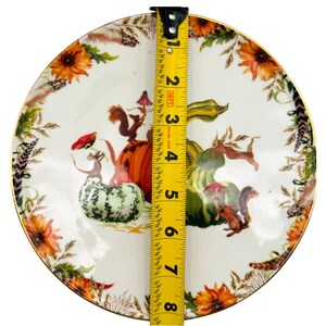 Anthropologie x Inslee Fariss Autumn's Bounty Side Plate | Mushroom | Harvest | Gourd | 8" | READ image 2