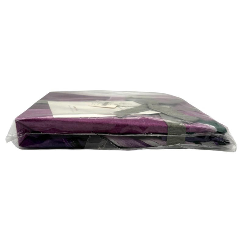 Funda individual (1) Anthropologie Cheyenne Purple EURO / Satén orgánico / Sellada de fábrica / Nuevo en embalaje original imagen 6