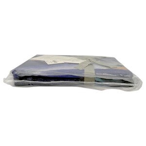 Conjunto de 2 fronhas padrão Anthropologie Cheyenne Blue | Cetim orgânico | Lacradas de fábrica | Novas com etiqueta imagem 8
