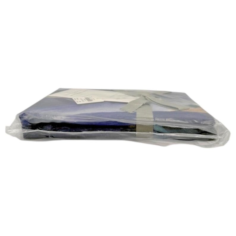 Conjunto de 2 fronhas padrão Anthropologie Cheyenne Blue | Cetim orgânico | Lacradas de fábrica | Novas com etiqueta imagem 8