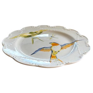 Anthropologie Dinner Plate | Madeleine Marx | Dragonfly | Song Bird | Tail | Glowing Hours | 10" image 3