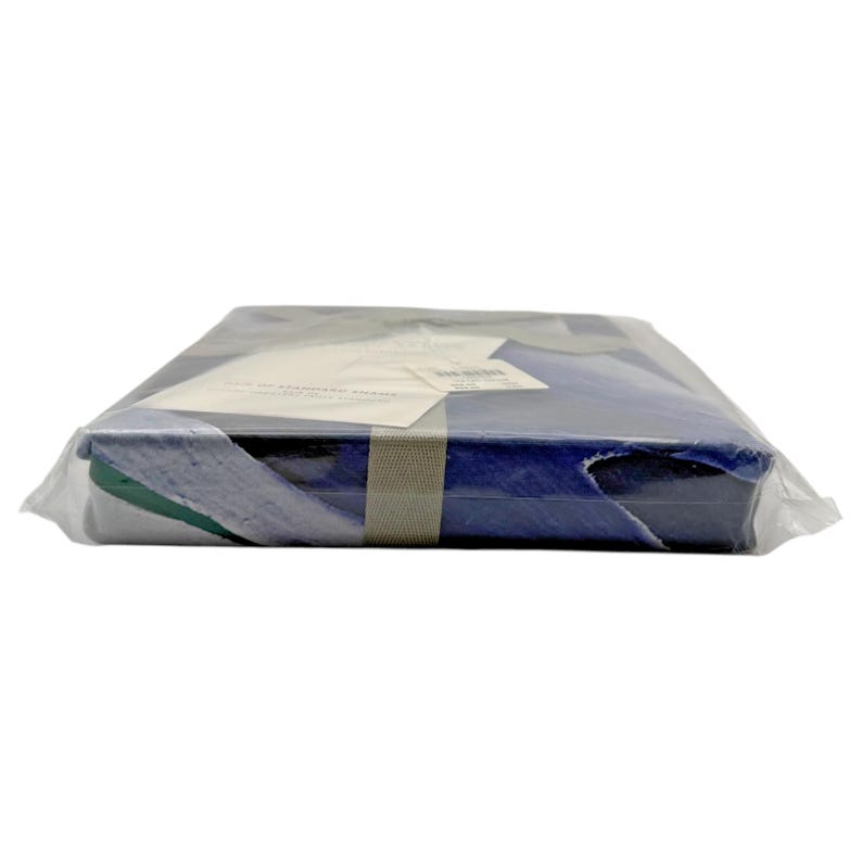 Conjunto de 2 fronhas padrão Anthropologie Cheyenne Blue | Cetim orgânico | Lacradas de fábrica | Novas com etiqueta imagem 5