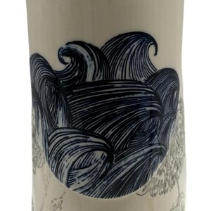 Brocca Pacifica Anthropologie x Linda Fahey / Stormy Seas / Mishima / Floral / Waves / 12" H immagine 10