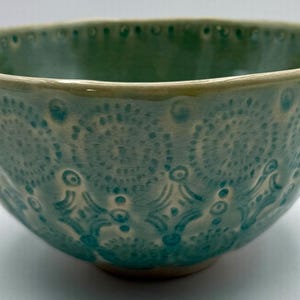 Anthropologie Old Havana Mint Cereal Bowl | Crackle Glaze | Portugal | Pasta | Soup | HTF image 3
