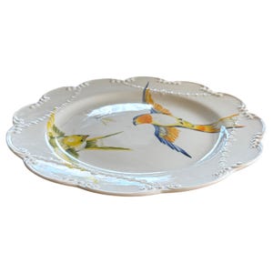 Anthropologie Dinner Plate | Madeleine Marx | Dragonfly | Song Bird | Tail | Glowing Hours | 10" image 6