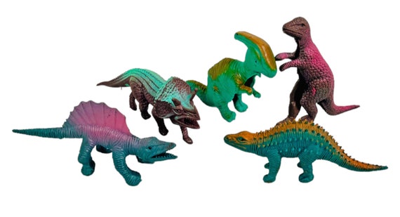 5 Marionnettes Dinosaures Pour Doigts - Jouets Anti-stress - Pour Enfants Et Adultes - Couleurs Assorties - Cadeau Anniversaire Halloween