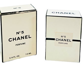 parfum Chanel n°5 vintage n° 511001 dans sa boîte d'origine | 0,25 oz liq. 7,5 ml | NSA | Scellé