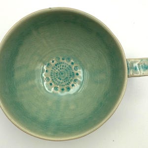 Anthropologie Old Havana Mint Mug | 10 fl oz | Coffee | Tea | Crackle Glaze | Portugal | HTF image 5