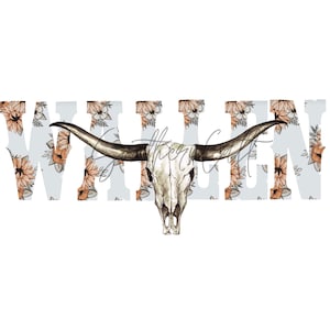 Vintage Wallen Bull Skull PNG | Wallen png | Country Music png | Western png | Sublimation png | Tumbler png | Wallen Western png |