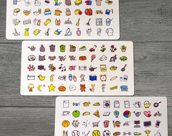 150 Refill Stickers for Routine Chart, Daily Tasks Stickers, Kids Routine Stickers, To-Do stickers, Chores Stickers, Check List Stickers