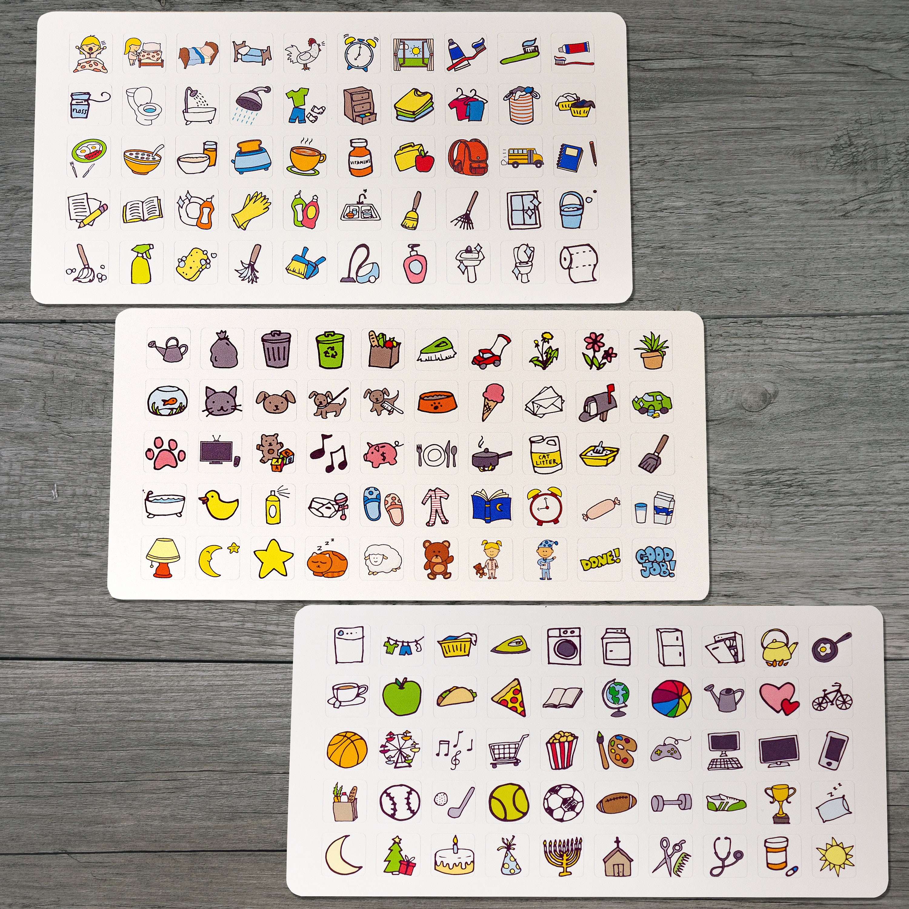 150 Refill Stickers for Routine Chart, Daily Tasks Stickers, Kids ...