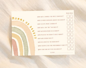 Boho Rainbow Guess Who? Baby Shower Game - 25 Gender Neutral Cards For Mom Or Dad, Sunshine Theme - View #5