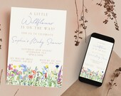 Wildflower Baby Shower Invitation: Floral Boho Invite (Digital)