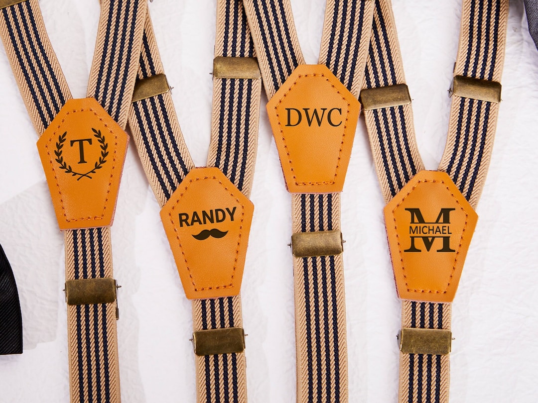 Custom Leather Suspenders Wedding Suspenders for Etsy