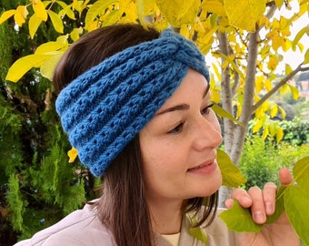 Knitted headband  Ear warmer  Spring accessories  Women's fashion headband  Turban  Gifts for women and girls  Hand knitting